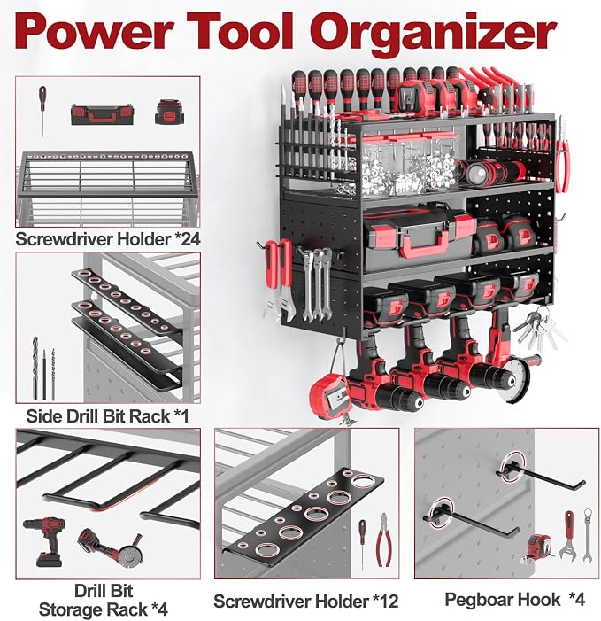 Power Tool Organizer Wall Mount - Image 3