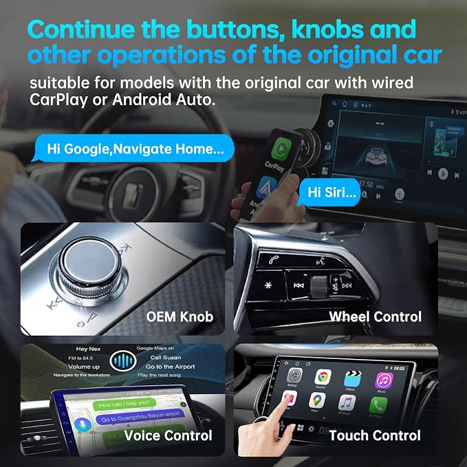 CarPlay Smart Box, Wireless CarPlay Adapter, converts Factory Wired to Wireless - Image 6
