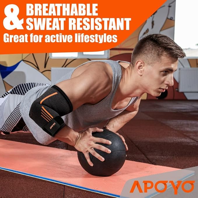 APOYO Elbow Brace for Tendonitis and Tennis Elbow, Compression Sleeve for - Image 5