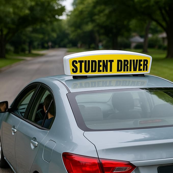 Student Driver Sign for Car Top - Image 6