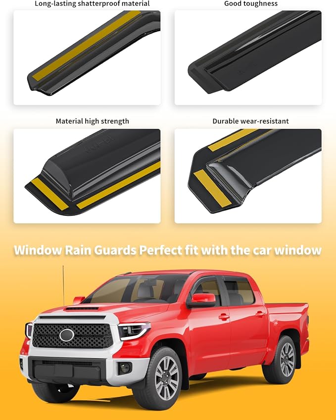 in-Channel Window Rain Guards Fit - Image 8