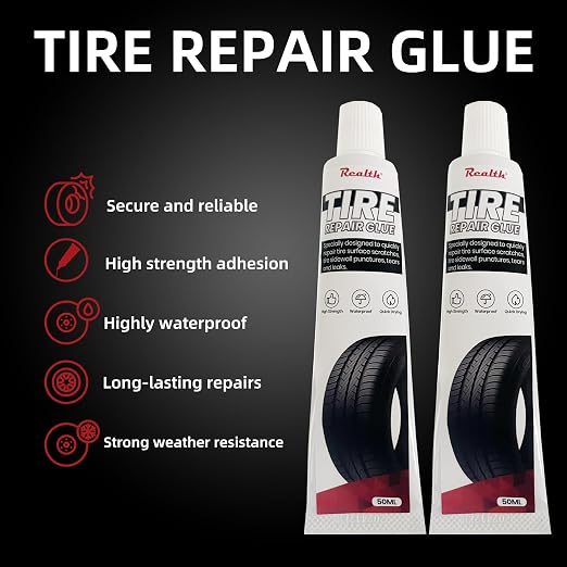 Tire Repair Glue 100ml, Rubber Cement Tire Repair, Tire Plug Glue, Tire Patch - Image 2