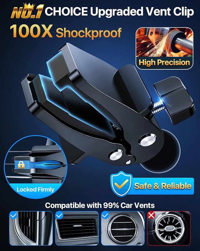 YRU Car Phone Holder Mount, Dashboard Cell Phone Holder - Image 5