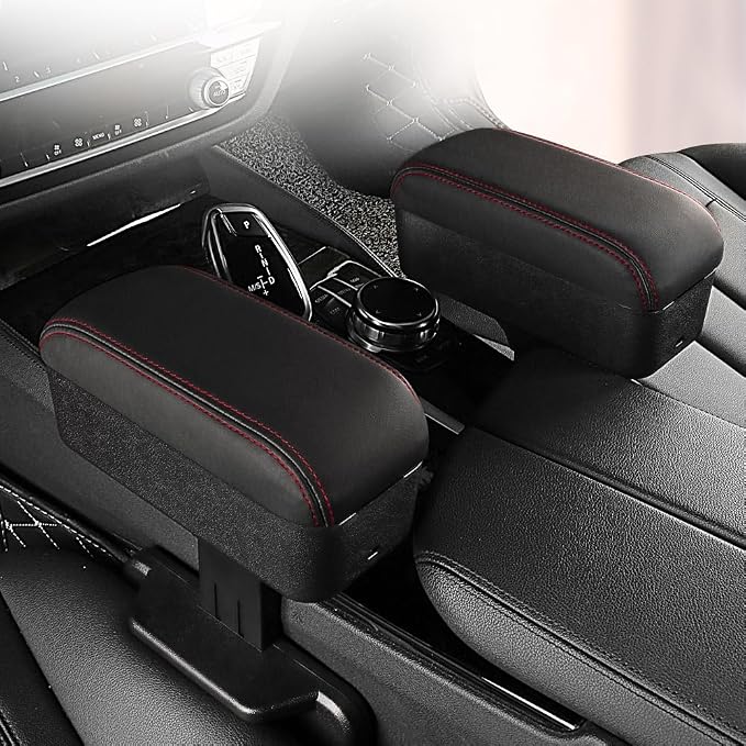 JEYODA Car Armrest Box with Cup Holder Car Central Liftable Armres Storage - Image 2