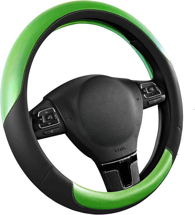 Road Comforts Steering Wheel Cover – Breathable Leather Steering Wheel Cover - Image 2