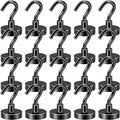 DIYMAG Black Magnetic Hooks, 50 LB Heavy Duty Magnet by DIYMAG