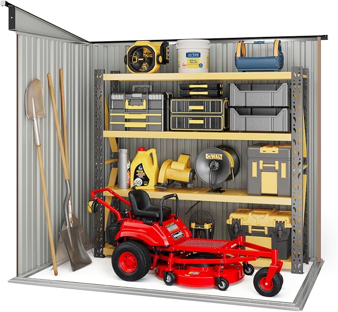 Bealife Outdoor Storage Shed Clearance, Metal Outdoor Storage Cabinet, - Image 8