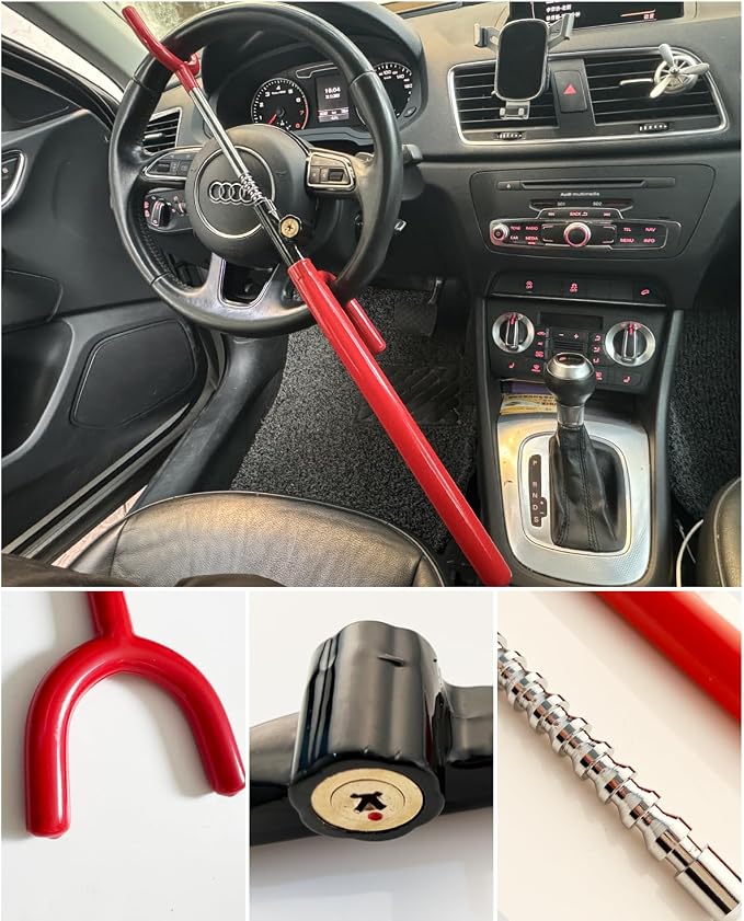 Steering Wheel Lock Anti-Theft Car Device Car Wheel Locks Heavy Duty Vehicle - Image 4