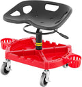VEVOR Rolling Garage Stool, 300LBS Capacity, Adjustable Height from 18 in to 23 by VEVOR