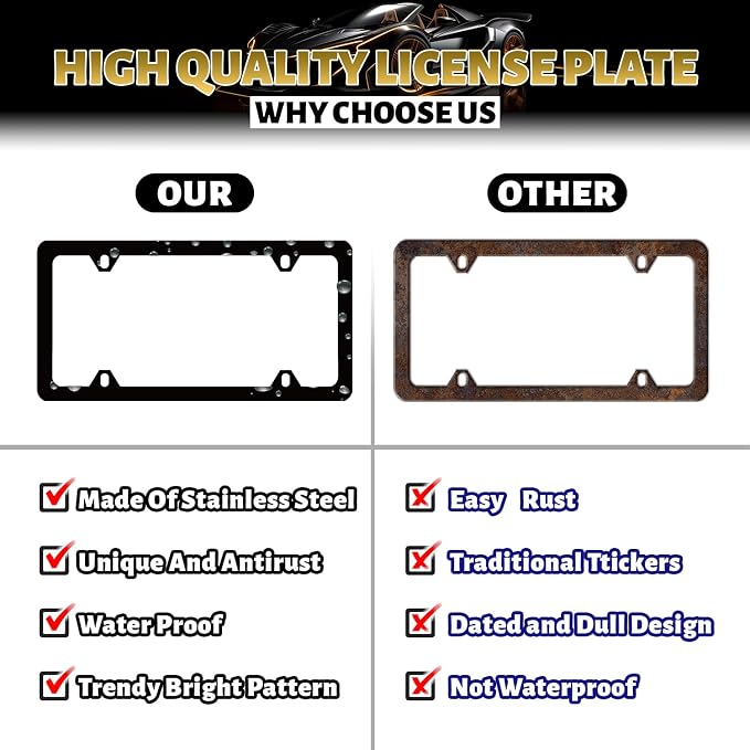 Jesus is Coming Soon License Plate Frame Christian Cross License Plate Holder - Image 3