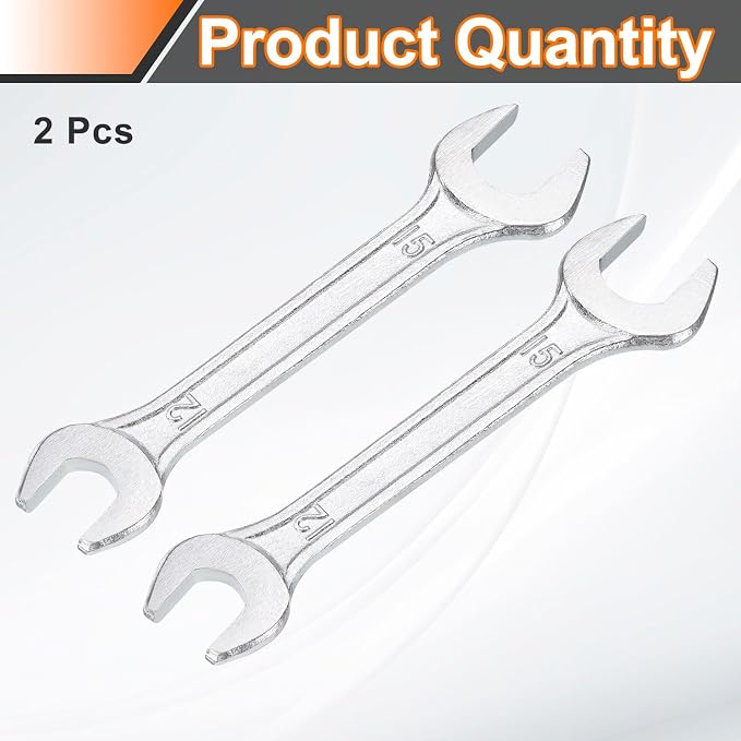 HARFINGTON 2pcs Double Open End Wrench 12mm x 15mm Metric 15 Degree Offset - Image 3