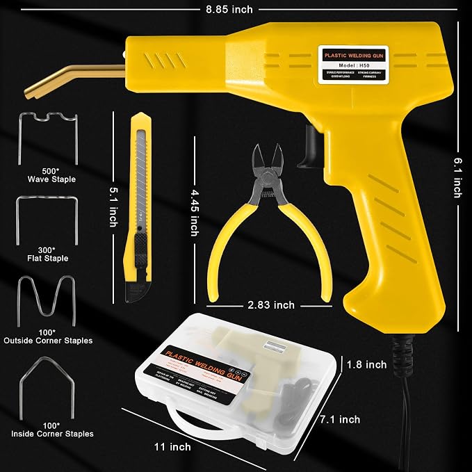 ATOLS Plastic Welder, Plastic Welding Kit, Hot Stapler Kit, Plastic Welder Gun - Image 6