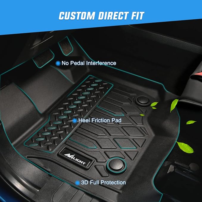 Nilight TPE Floor Mats for Hyundai IONIQ 5 SE Standard Range SE SEL 2022 2023 - Image 2