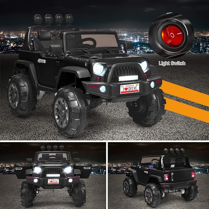 Costzon Ride on Car, 12V Battery Powered Electric Vehicle w/Parent Remote - Image 5