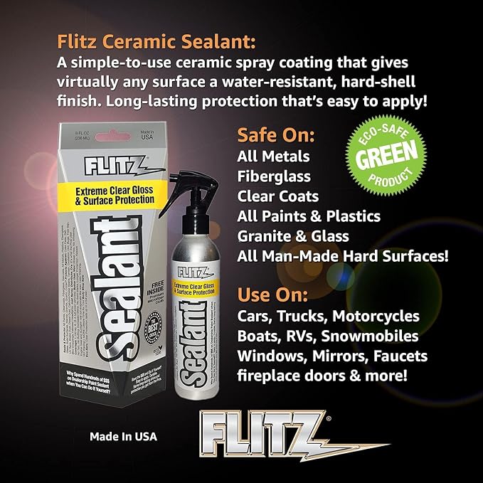 Flitz Ceramic Sealant - 8oz Bottle of USA-Made Ceramic Coating - Image 6