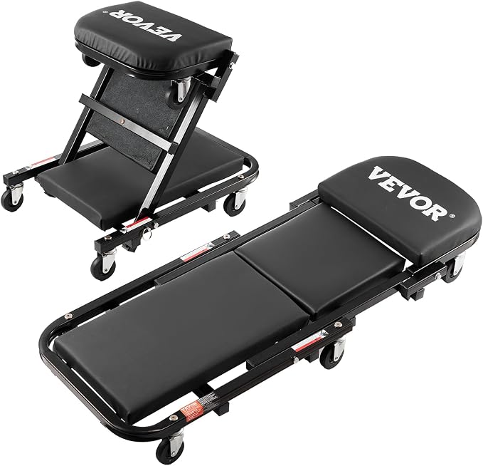 VEVOR Foldable Z Garage Creeper, 40 in, 450 lbs Load Capacity Rolling Folding by VEVOR