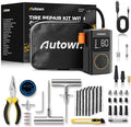 Flat Tire Repair Kit with Air Compressor 54 Pieces by AUTOWN