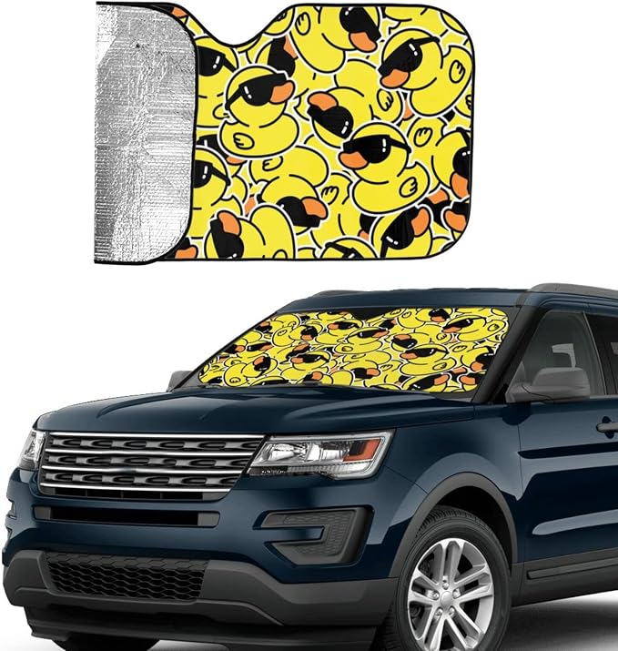 Duck Car Windshield Sunshade Front Window Sun Visor Protector Foldable Shield - Image 7