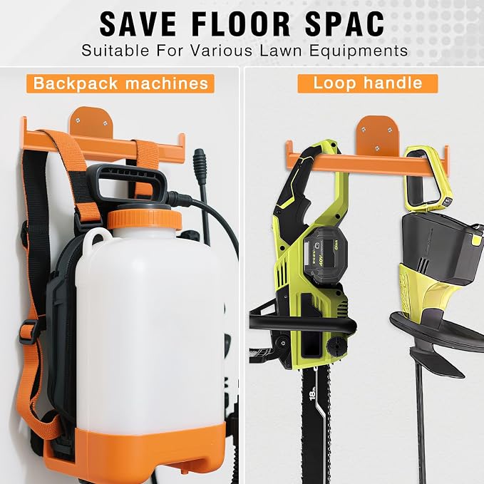 Backpack Leaf Blower Hanger, Backpack Sprayer Wall Mount, Lawn Care Accessories - Image 3