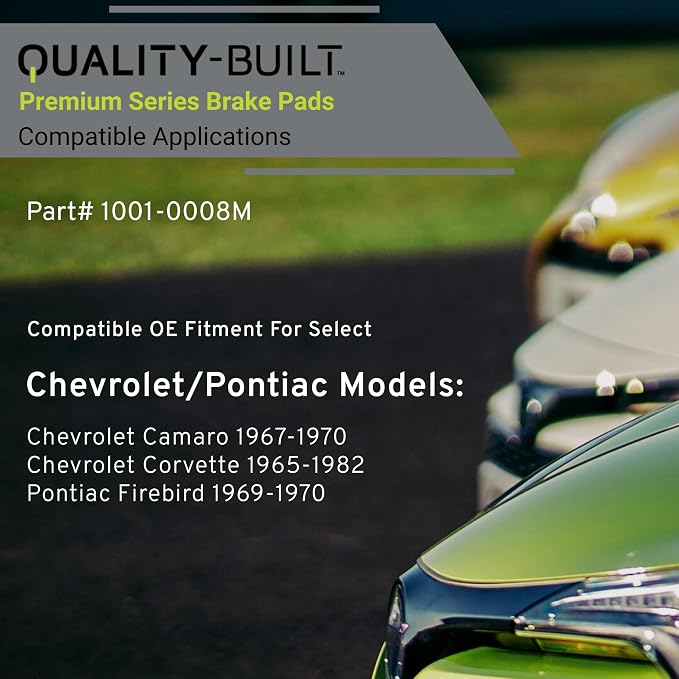 Premium Semi-Metallic Front Brake Pads Compatible - Image 3