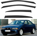 4pcs Front+Rear Smoke Tint Sun/Rain Guard Outside Mount Tape-On Vent Window by LQQDP