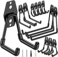 TICONN 12 Pack Heavy Duty Garage Hooks, Steel Utility Wall Storage Hooks by TICONN