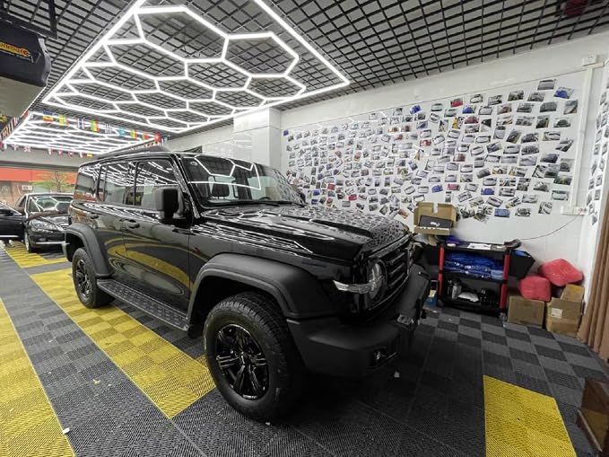 Car Detailing Led Garage Light, 15 Hexagonal Grid Systems Led Shop Lights - Image 8