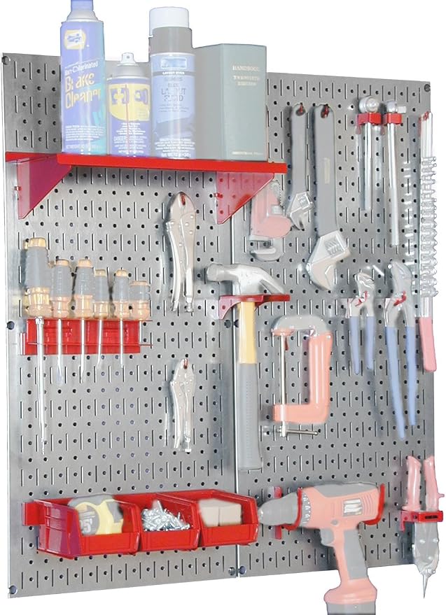 Wall Control 30-WGL-200GVR Galvanized Steel Pegboard Tool Organizer - Image 2
