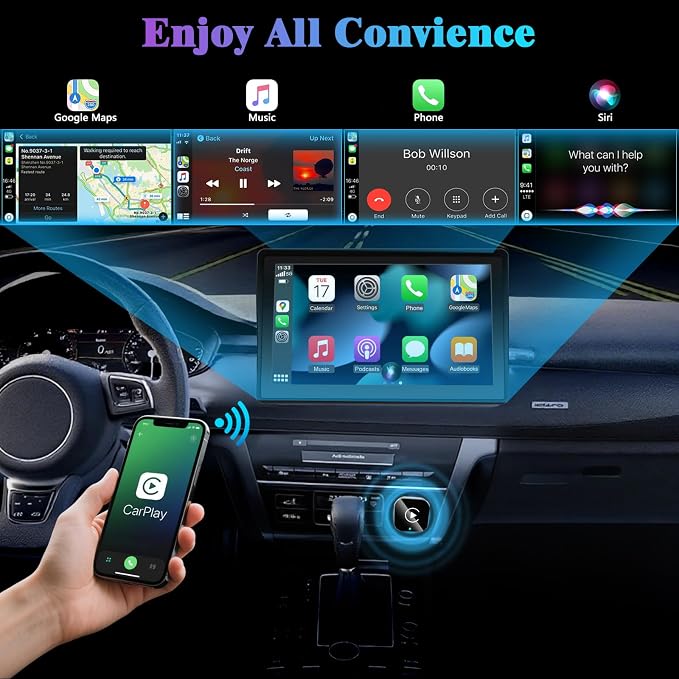 Wireless CarPlay Adapter for iPhone, 2025 Upgrade Convert Wired to Wireless Car - Image 9