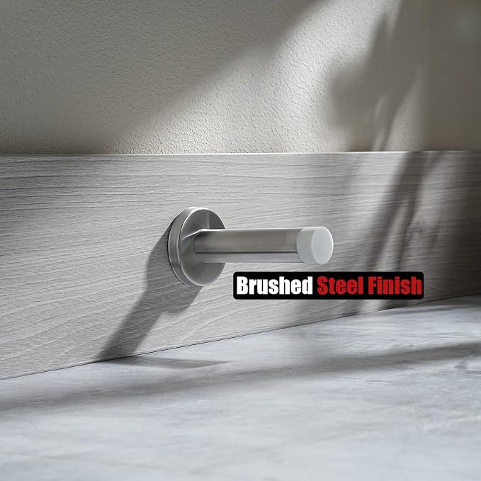JQK Door Stopper, 304 Stainless Steel Thicken 1mm Sound Dampening Door Stop - Image 5