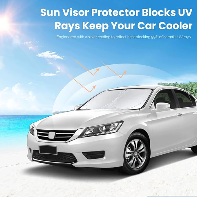 INSAUTO Windshield Sun Shades Compatible - Image 2