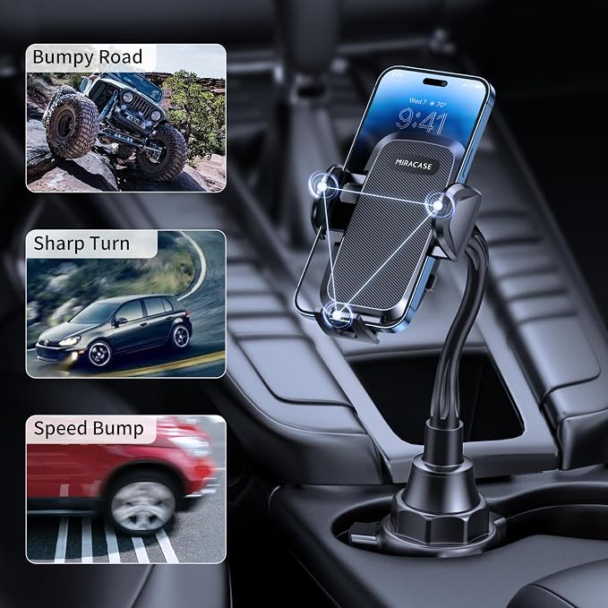 Miracase Cup Holder Phone Mount - Image 6