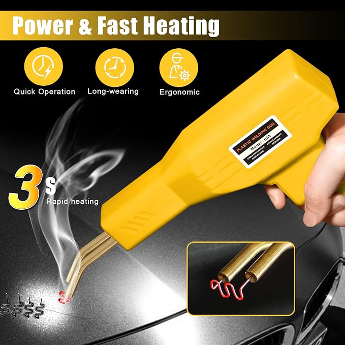 ATOLS Plastic Welder, Plastic Welding Kit, Hot Stapler Kit, Plastic Welder Gun - Image 3