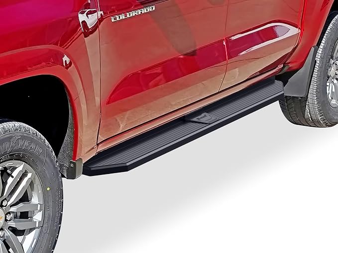 APS Black Stainless Steel Running Boards Style Compatible by APS