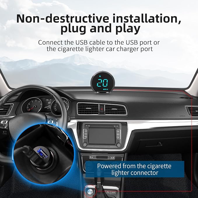 ACECAR Digital GPS Speedometer New HUD Car Head Up Display LCD Display - Image 7