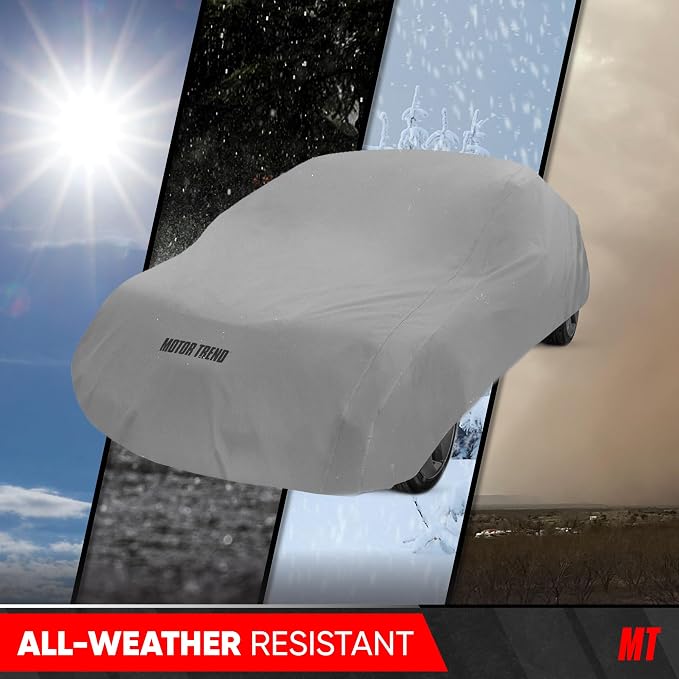 Motor Trend Breathable Lightweight Car Cover, Anti-Moisture Build-Up - Image 3