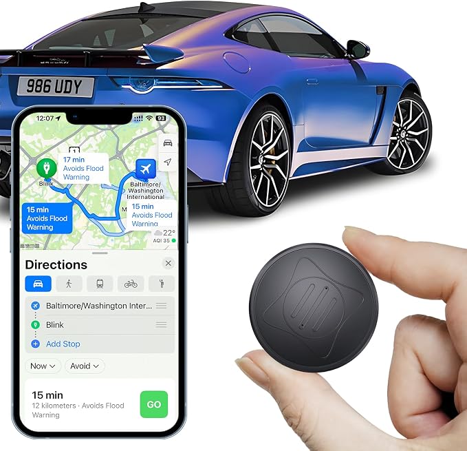 GPS Tracker for Vehicles, Car GPS Tracker Portable Real Time Magnetic GPS by NGXDFL