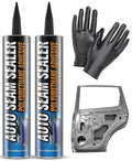 2 Pack Professional Automotive Seam Sealer, Paintable Quick-Set Polyurethane by FORTIVO
