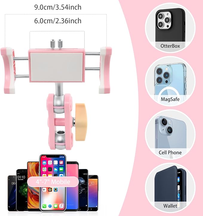 Suction Cup Phone Mount 360 Rotating Universal Ball Head Arm - Image 3