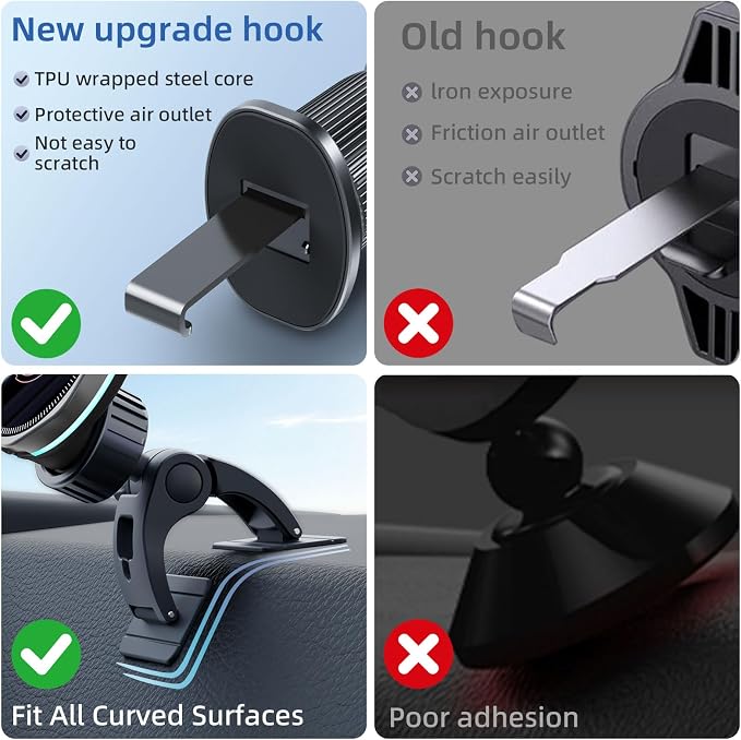 CRIENTEN for MagSafe Car Mount Charger, 15W Magnetic Wireless Car Charger & - Image 9