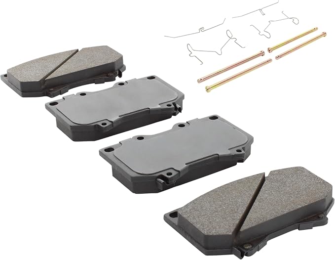 Premium Semi-Metallic Front Brake Pads Compatible - Image 2