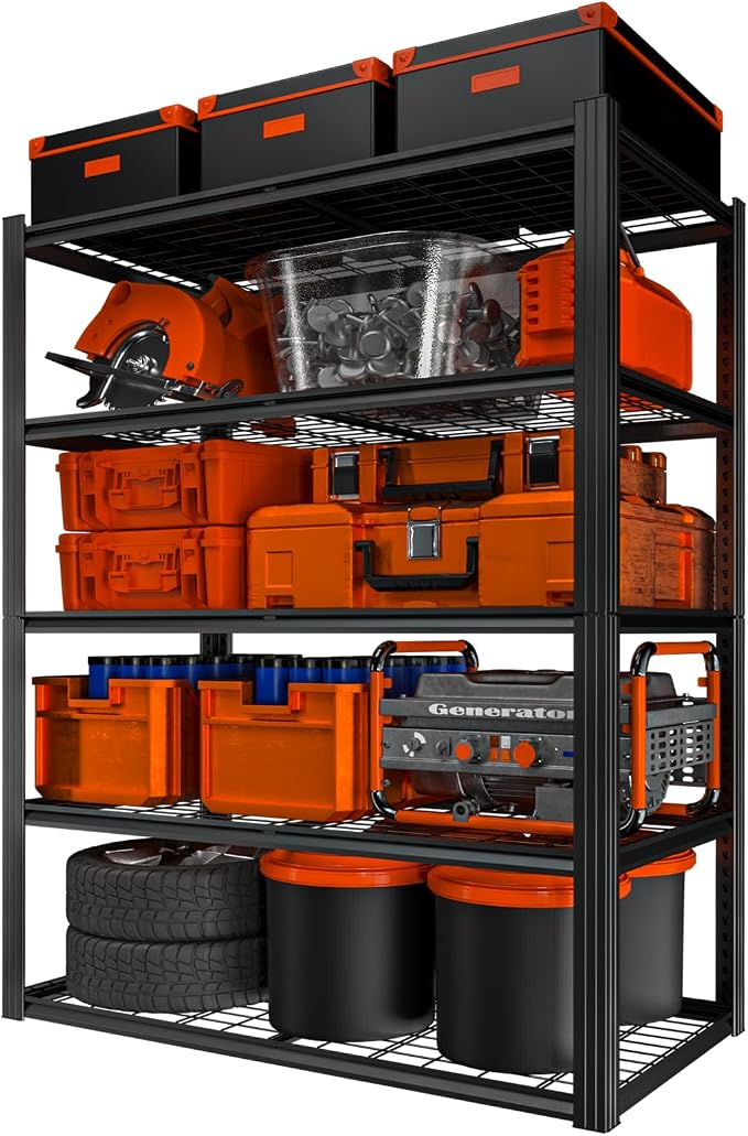 ROOMTEC 48" W Garage Shelving Heavy Duty, 2800LBS Storage Shelves, 5-Tier by ROOMTEC