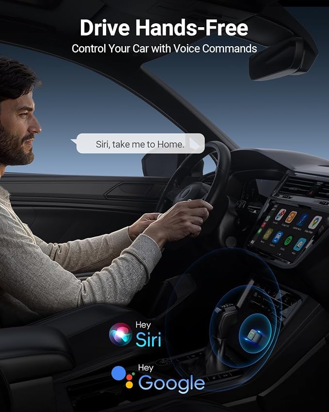 Mini Wireless CarPlay Adapter for Carplay and Android Auto 2-in-1 Mini USB - Image 6