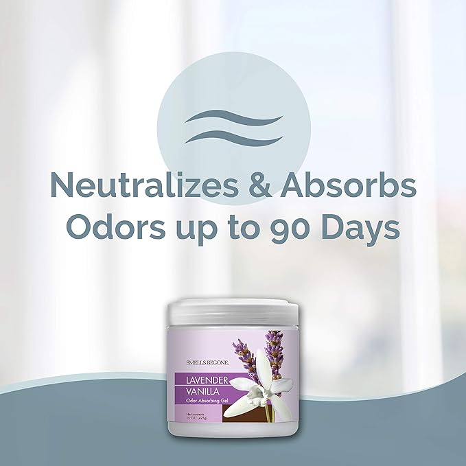 SMELLS BEGONE Air Freshener Odor Absorber Gel - 15 oz - Image 2