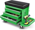 Auto Dynasty 3-Drawer Mechanic Rolling Seat, 350 LBS Capacity Roller Garage by AutoDynasty