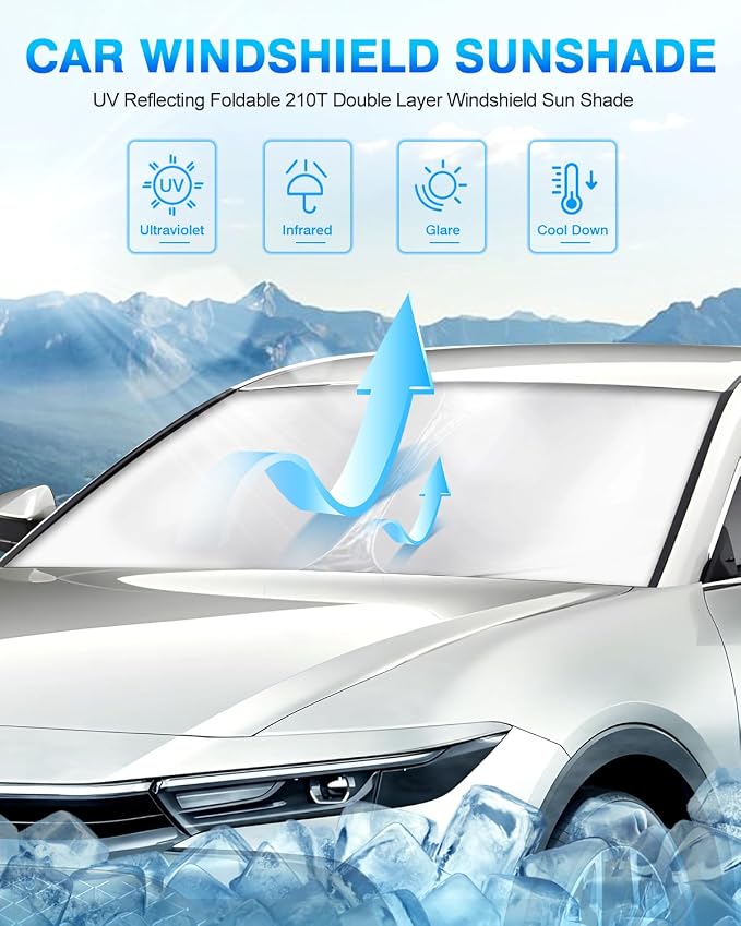 KUST Windshield Sun Shade for Toyota Crown 2023 2024 2025 Accessories Window - Image 2