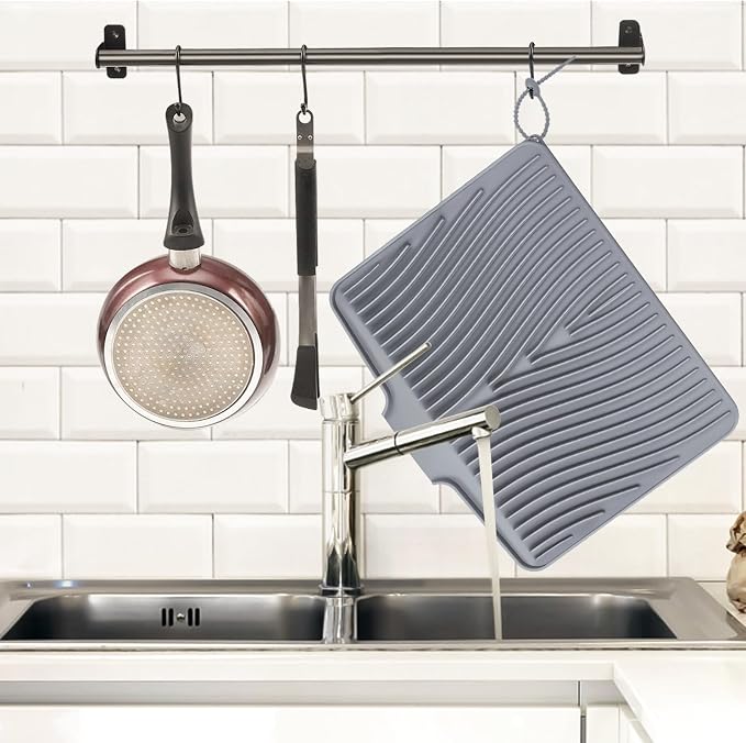 Silicone Dish Drying Mat, Stone Drying Mat - Image 3