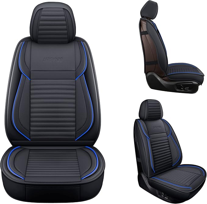 LINGVIDO Car Seat Covers, Breathable and Waterproof Faux Leather Automotive - Image 3