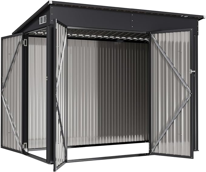 Aoxun 4' x 8' Shed Outdoor Storage Shed - Image 7