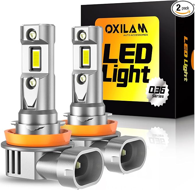 OXILAM H11 H8 H9 LED Bulb, 900% Ultra-Brightness, 5 Min Quick Install, 70000 by OXILAMDIRECT
